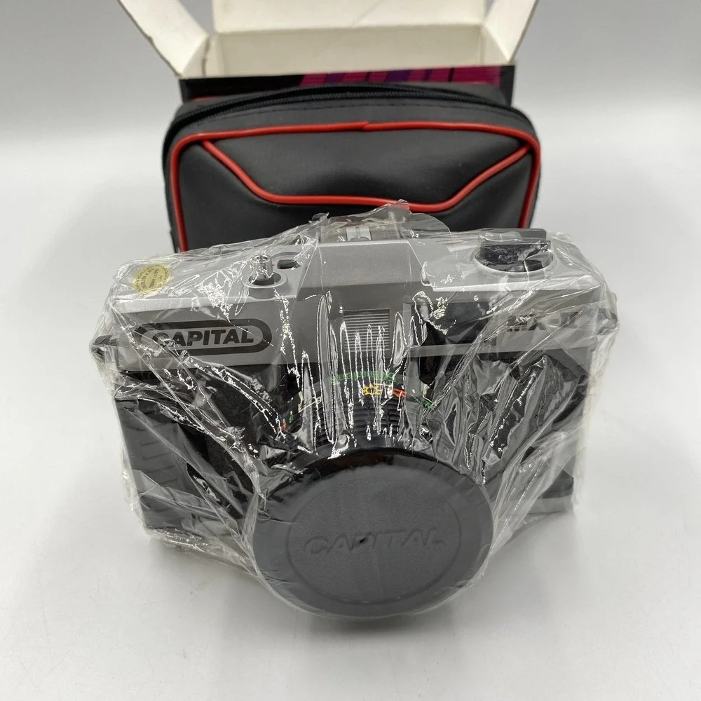 Capital MX-III 35mm Film Camera Brand New Open‎ Box with Case Hot Shoe Strap